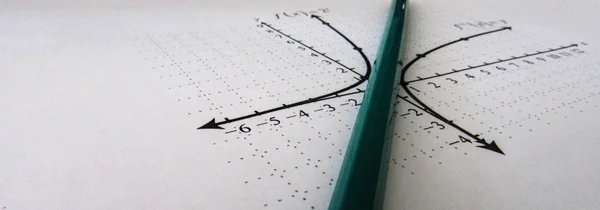 Graphical representation of math functions and a pencil