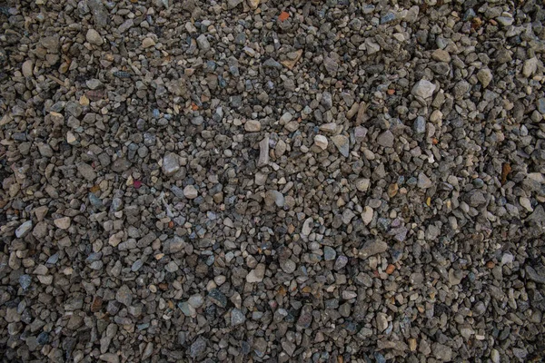 Texture Gravel Scattered Small Stones Gray Stones Background Screensaver — Stock Photo, Image