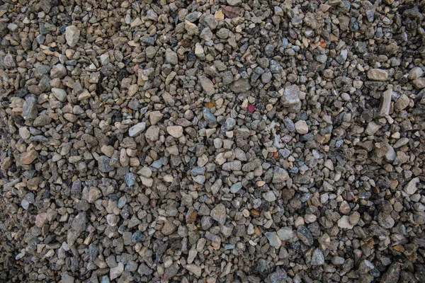 Textura Grava Dispersa Piedras Pequeñas Piedras Grises Fondo Protector Pantalla — Foto de Stock