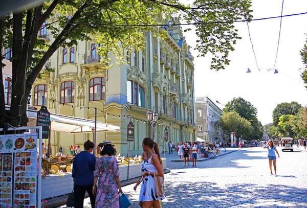 Ucrania Odessa Julio 2018 Arquitectura Fachadas Edificios Las Calles Ciudad —  Fotos de Stock