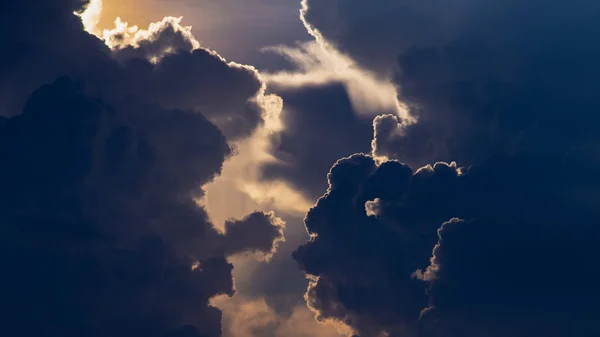 Zachód Słońca Wschód Chmury — Zdjęcie stockowe