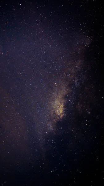 Milchstraße Mit Satellitenschüssel Der Nacht — Stockfoto