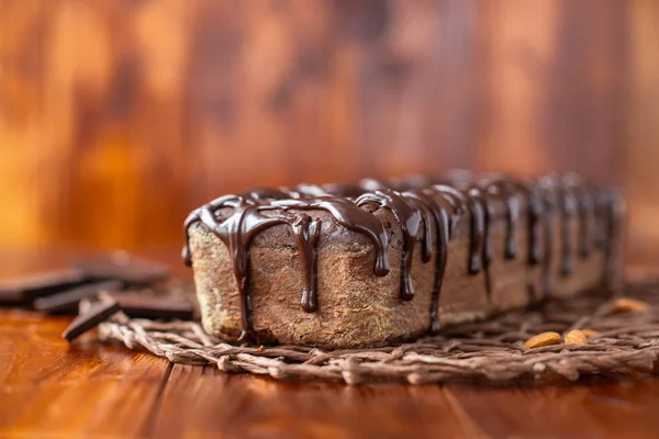 Bruine Chocolade Bananen Brood — Stockfoto