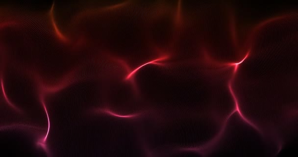 Fein Detaillierte Dunkelrote Weiche Wellenoberfläche Bewegt Langsamen Hintergrund Rendering — Stockvideo