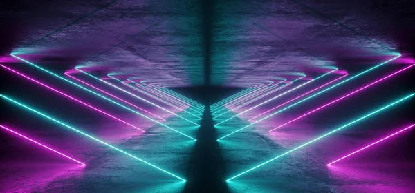 Abstrakte Science Fiction Futuristische Moderne Vibrierende Leuchtende Neon Lila Rosa — Stockfoto