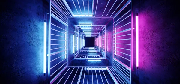 Neon Parlayan Sci Fütüristik Zarif Uzaylı Modern Merhaba Tech Mor — Stok fotoğraf