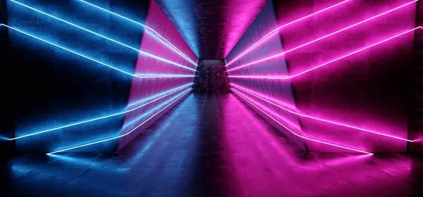 Neon Laser Glödande Cyber Sci Futuristisk Modern Retro Tech Dansklubb — Stockfoto