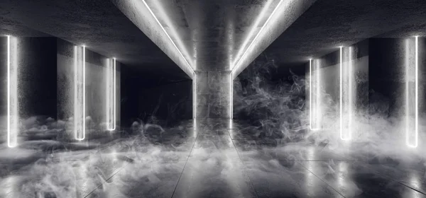 Smoke Fog Sci Neon Cyber Futuristic Modern Retro Alien Dance — Foto de Stock
