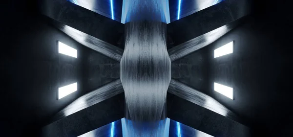 Mor mavi beyaz Sci Fi fütüristik Modern Retro Al parlak neon — Stok fotoğraf