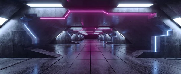 Neon kosmicznego promieniowania ultrafioletowego niebieski fioletowy futurystyczny Trójkąt — Zdjęcie stockowe