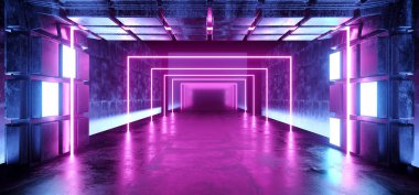 Uzay gemisi fütüristik Sci Fi Modern Neon parlak mor PIN