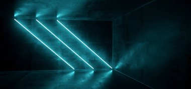 Sci Fi Neon fütüristik Cyberpunk Retro Modern canlı Bl parlayan