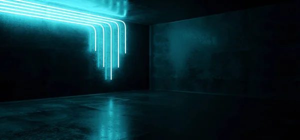 Sci Fi Neon Futuristic Cyberpunk Glowing Retro Modern Vibrant Bl — Stock Photo, Image