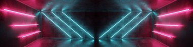 Sci Fi Neon arka plan Cyberpunk fütüristik aydınlık Psychedeli