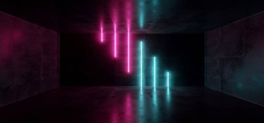 Sci Fi Neon arka plan Cyberpunk fütüristik aydınlık Psychedeli