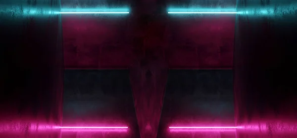Fantascienza Neon Background Cyberpunk Futuristico Luminoso Psichedeli — Foto Stock