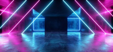 Arka plan üçgen Neon mavi mor Sci Fi fütüristik bulabilsem