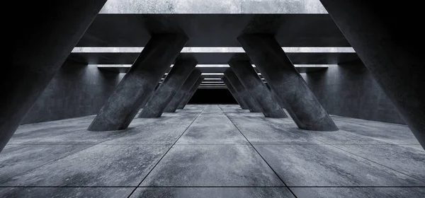 Colonnes Triangle Grunge béton Sci Fi élégant moderne Futuristi — Photo