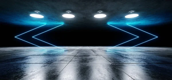 Retro futuristik arka plan mavi karanlık boş siyah parlak lazer — Stok fotoğraf
