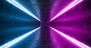 Yatay çizgiler Neon Studio inşaat üçgen canlı Sci F