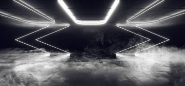 Parlak beyaz Led sis duman sis yansıtıcı Oda Neon lazer duman