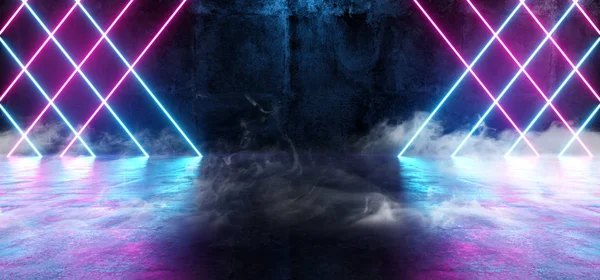 Smoke Fog Cyberpunk Neon Glowing Empty Vibrant Laser Purple Ultr