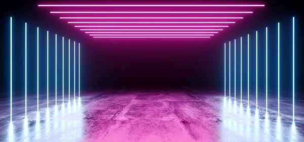 네온 미래 배경 사이버 복고풍 퍼플 핑크 블루 Ultravio — 스톡 사진