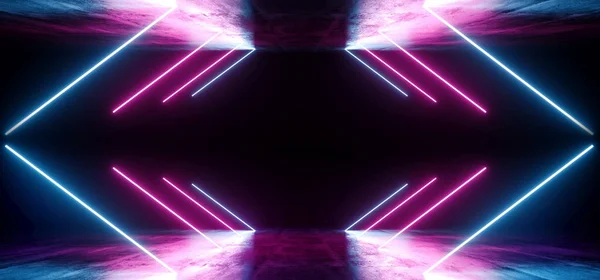 Neon Dark Grunge Beton Hintergrund Asphalt optische Täuschung fl — Stockfoto