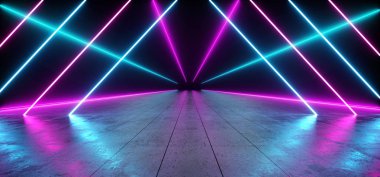 Üçgen Neon Futursitic arka plan Sci Fi F mor mavi parlak