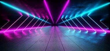 Üçgen Neon Futursitic arka plan Sci Fi F mor mavi parlak