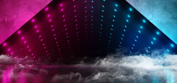 Smoke Neon Glowing Led Laser Virtual Reality Optical Illusion In