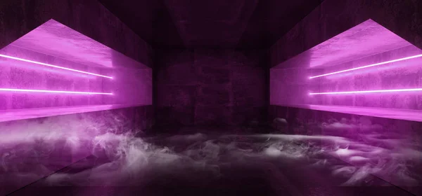 Smoke Futuristic Sci Fi Neon Fluorescent Vibrant Virtual Reality — Stock Photo, Image