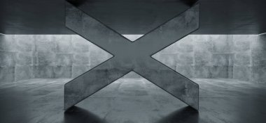 Sci Fi modern Minimalistic yeraltı Beton Çimento grunge ha