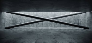 Sci Fi modern Minimalistic yeraltı Beton Çimento grunge ha