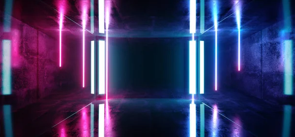 Віртуальний глянсовий сучасних футуристичної Sci Fi темні Grunge бетону Роо — стокове фото