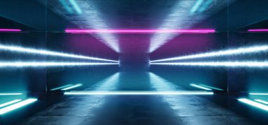 Sci Fi Fütüristik Alien Retro Sanal Gerçeklik Neon Parlayan Flor