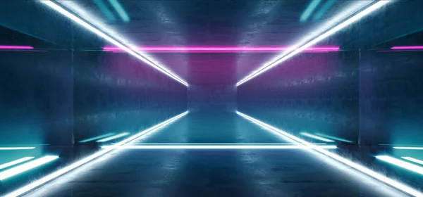 Sci Fi futuristisk Alien retro virtuell verklighet Neon glödande fluor — Stockfoto