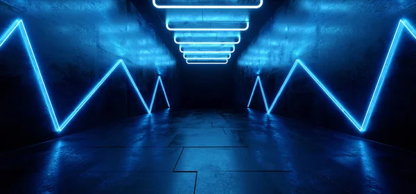 Laser chaotique Fluorescent Cyber Sci Fi Futuriste Moderne Rétro — Photo