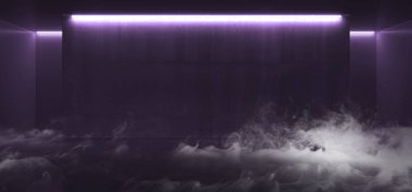 Duman Buhar Sis Neon Parlayan Floresan Canlı Mavi Boş Geyik