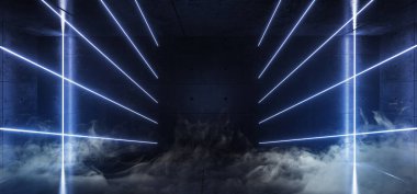 Duman Sahne Lazer Floresan Neon Parlayan Dikey lazer Tüp L