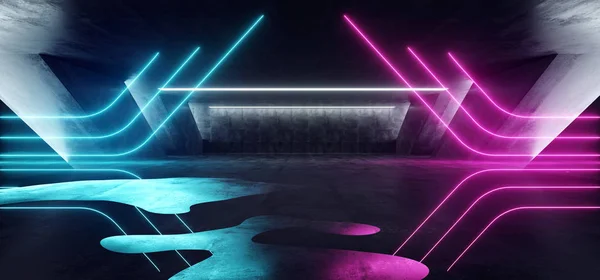 Sci Fi Fluorescent Vibrant Triangle Shaped Neon Glowing Purple B