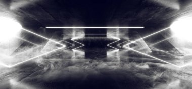 Duman Oklar Lazer Floresan Retro Sci Fi Fütüristik Neon Kızdırma