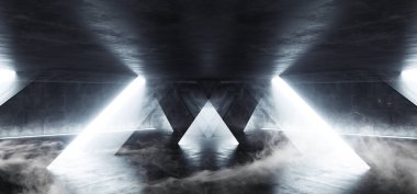 Duman Bilim kurgu Fütüristik Alien Spaceship Parlak Çimento Grunge Co