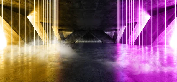 Smoke Fog Sci Fi Fluorescent Vibrant Neon Glowing Purple Orange