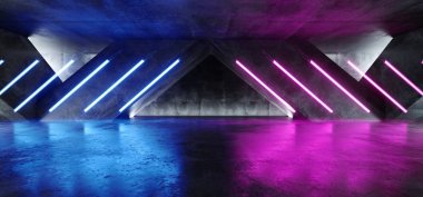 Canlı Üçgen Neon Arka Plan Parlayan Mor Mavi Pembe Mor