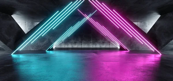 Vibrant Triangle Neon Background Glowing Purple Blue Pink Violet