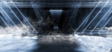 Duman Buhar Sis Sci Fi Floresan Canlı Üçgen Şekilli Neon 