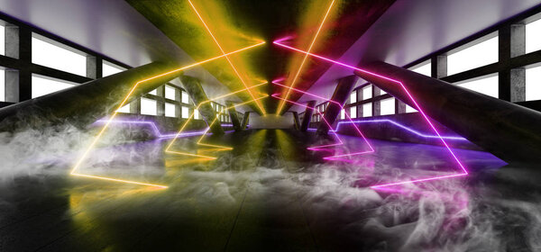 Задымление Футуристический Неон Sci Fi Вибрация Гловер Фиолетовый Синий Оранжевый
 