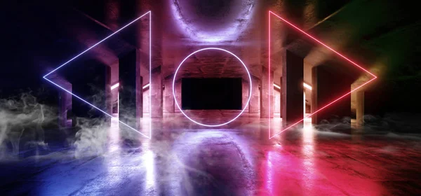 Smoke Circle Glow Sci Fi Neon Modern Futuristic VIbrant Glow Pur
