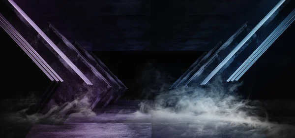 Smoke Sci Fi Futurista Virtual Spaceship Abstrato Triângulo Shap — Fotografia de Stock